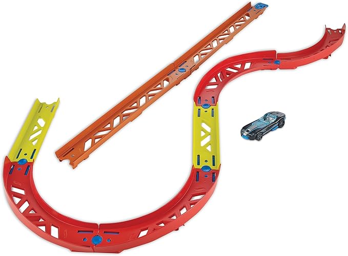 【訳あり】ホットウィール(Hot Wheels) トラックビルダー プレミアムカーブ パック 【ミニカー1台付】 6歳から GLC88