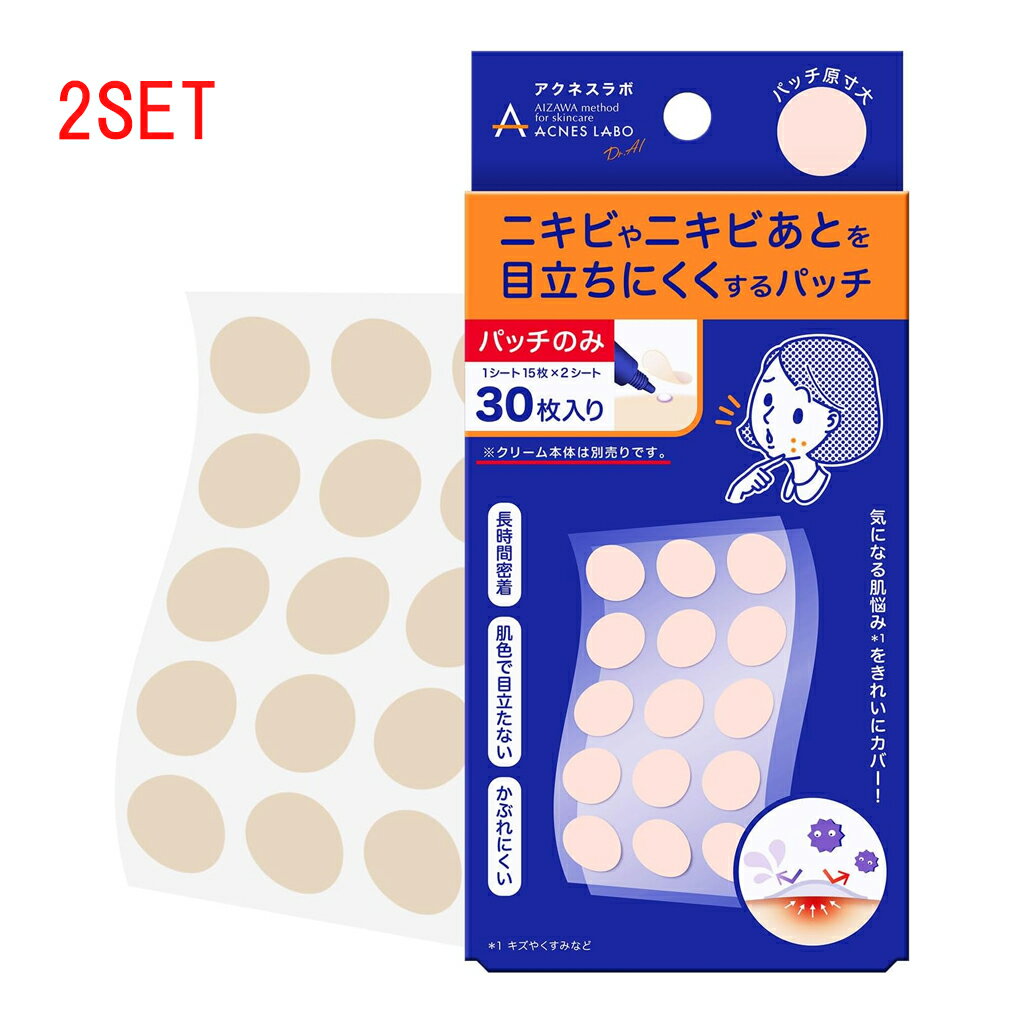 アクネスラボ 夜用 ポイントパッチ ニキビ パッチ 集中ケアシート 30枚入り 2個セット 4580173961293