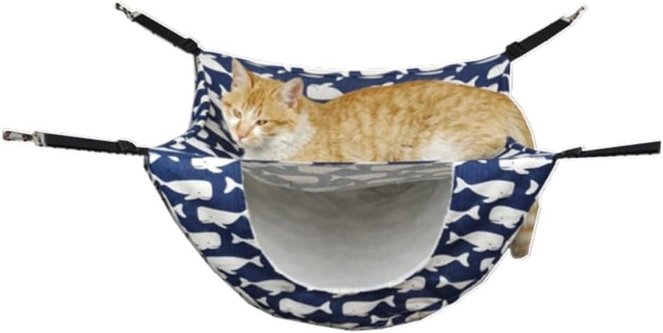 乐天商城 - 【訳あり】猫 ハンモック 猫用ハンモック 猫はんもっくケージ用 ペット ハンモック 冬夏両用 B0DHGXHV74
