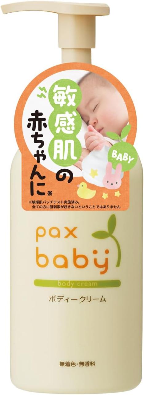 【訳あり】パックス ベビー ボディクリーム ポンプタイプ ( 無添加 無香料 / 180g 大容量 ) 赤ちゃん 100%自然由来成分 ベビークリーム ( べたつかない / うるおい ) 新生児 太陽油脂 パックスナチュロン 4904735056874 B07GVJP29W A-04508