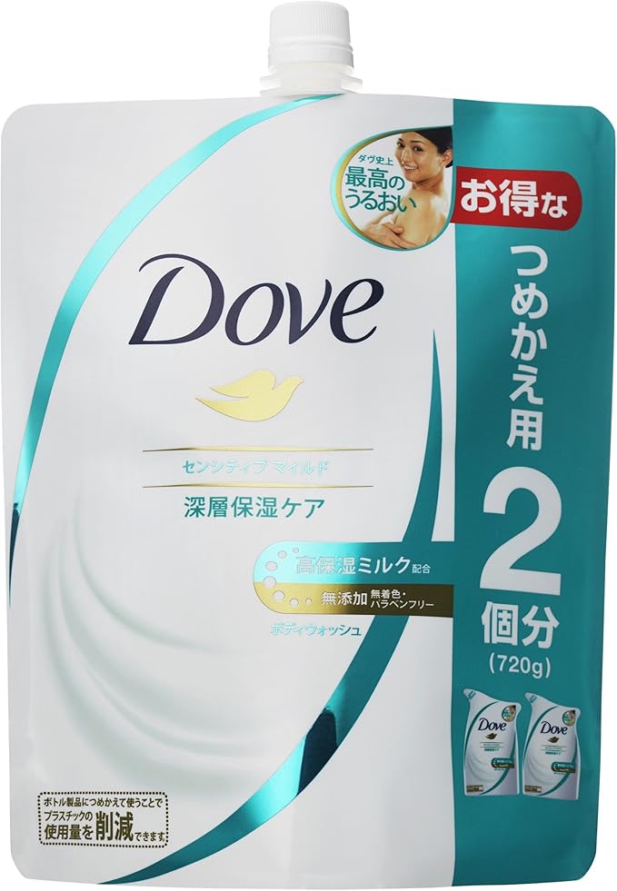 乐天商城 - 【訳あり】Dove ダヴ ボディウォッシュ センシティブマイルド つめかえ用 720g