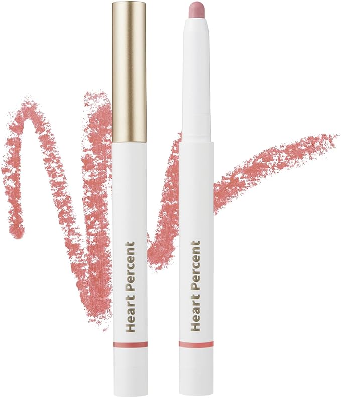 【訳あり】ハートパーセント(Heart Percent) ドットオンムードリップペンシル Dote On Mood Lip Pencil リップライナー リップベース シェディング チーク マルチ4in1リップペンシル 口角ライナー (07.ドライローズ DRY ROSE)