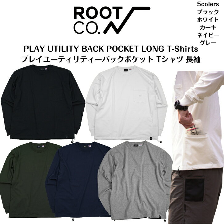 ROOT CO. 롼ȥۥХåݥå&ɥդPLAY UTILITY BACK POCKET Long Sleeve...
