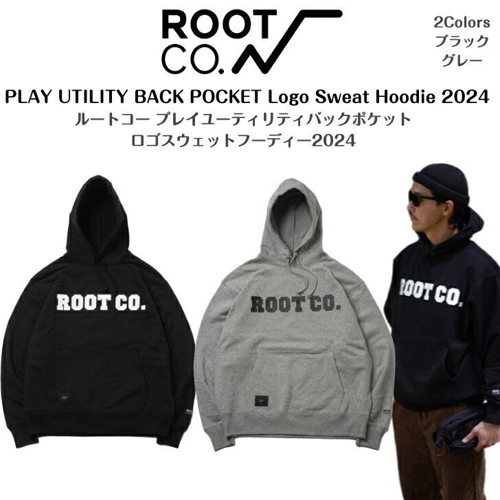 ROOT CO. 롼ȥPLAY UTILITY BACK POCKET LOGO Sweat Hoodie 2024ץ쥤桼ƥƥХåݥåȥåȥաǥ2024