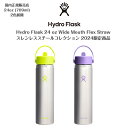 【Hydro Flask ハイドロフラスク】ステンレススチールコレクション2024限定商品24 oz Wide Mouth Flex Strawワイドマウスフレックスストロー