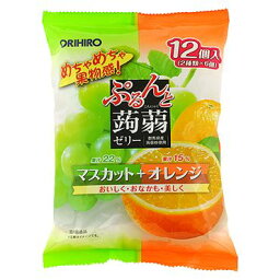 オリヒロ ぷるんと蒟蒻ゼリー マスカット＋オレンジ 12個（2種類×6個）入 X 3個