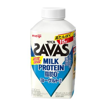 明治 SAVASミルクプロテイン脂肪0ヨーグルト風味 430ml X 2個
