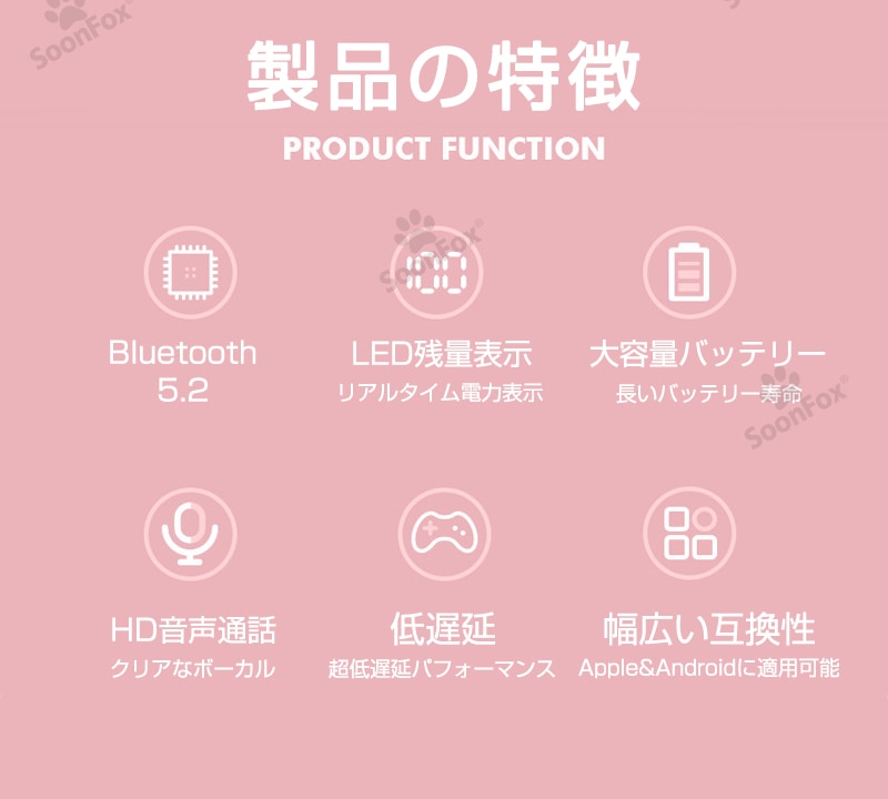 Bluetooth イヤホンノイズキャンセリング ワイヤレスイヤホン iPhone Android ブルートゥース カナル型 ブルートゥース イヤホン Hi-Fi高音質 自動ペアリング Siri対応 防水 充電式 バッテリー残量表示 スポーツ・ジム・通勤・旅行・日常・ビジネス lumi-plusalpha-10000638 LumiPlusalpha サンプル画像3