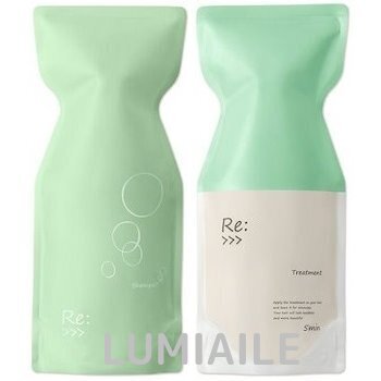 ★リニューアル★【2点セット】 Re: シャンプー 600ml Re: トリートメント 600g （リ シャンプー）（リ トリートメント）【アジュバン ADJUBANT】