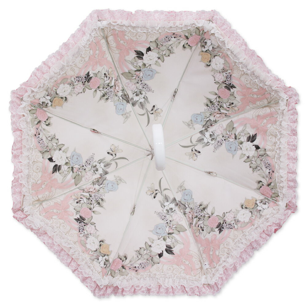 【20％OFF（当店通常価格：11,880円)】傘 レディース パゴダ傘 晴雨兼用 UVカット 雨傘 フリル かわいい ギフト | 花のオーブ
