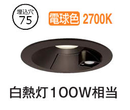 大光電機 屋内・屋外兼用人感センサー付ダウン DDL5700YB 電球色 Φ75 白熱灯100W相当 工事必要(3)