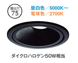 乐天商城 - ※メーカー欠品中※ 大光電機 ユニバーサルダウンライト DDLCD031B 調光調色 信号線不要タイプ Φ75 ダイクロ50W相当 工事必要