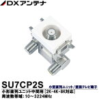 【DXアンテナ】2K・4K・8K放送対応直列ユニット/壁面テレビ端子小形直列ユニット中間用SU7CP2S