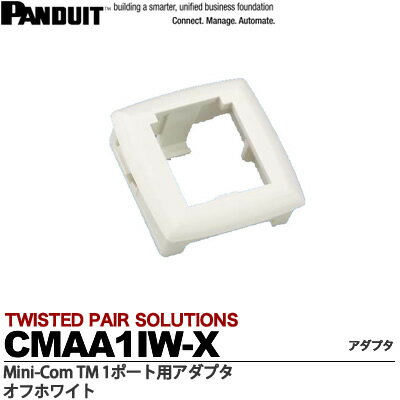 【PANDUIT】1ポート用アダプタCMAA1IW-X