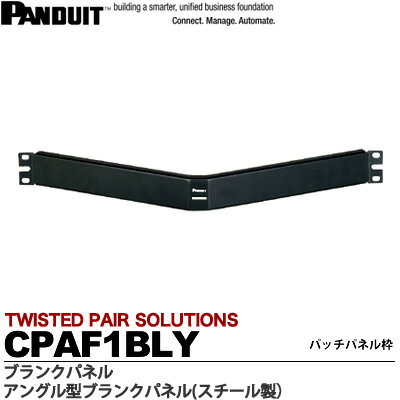 【PANDUIT】アングル型ブランクパネルスチール製ラックユニット数：1UCPAF1BLY