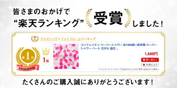 コンフェッティ ペーパーシャワー 約1000枚 | 紙吹雪 ペーパー シャワー ハート 花びら 結婚式 結婚 式 ウエディング ウェディング 二次会 前撮り アイテム ウェルカムスペース 飾り フォト グッズ フラワー シャワー パーティー 誕生日 ハーフバースデー 100日祝い 2836