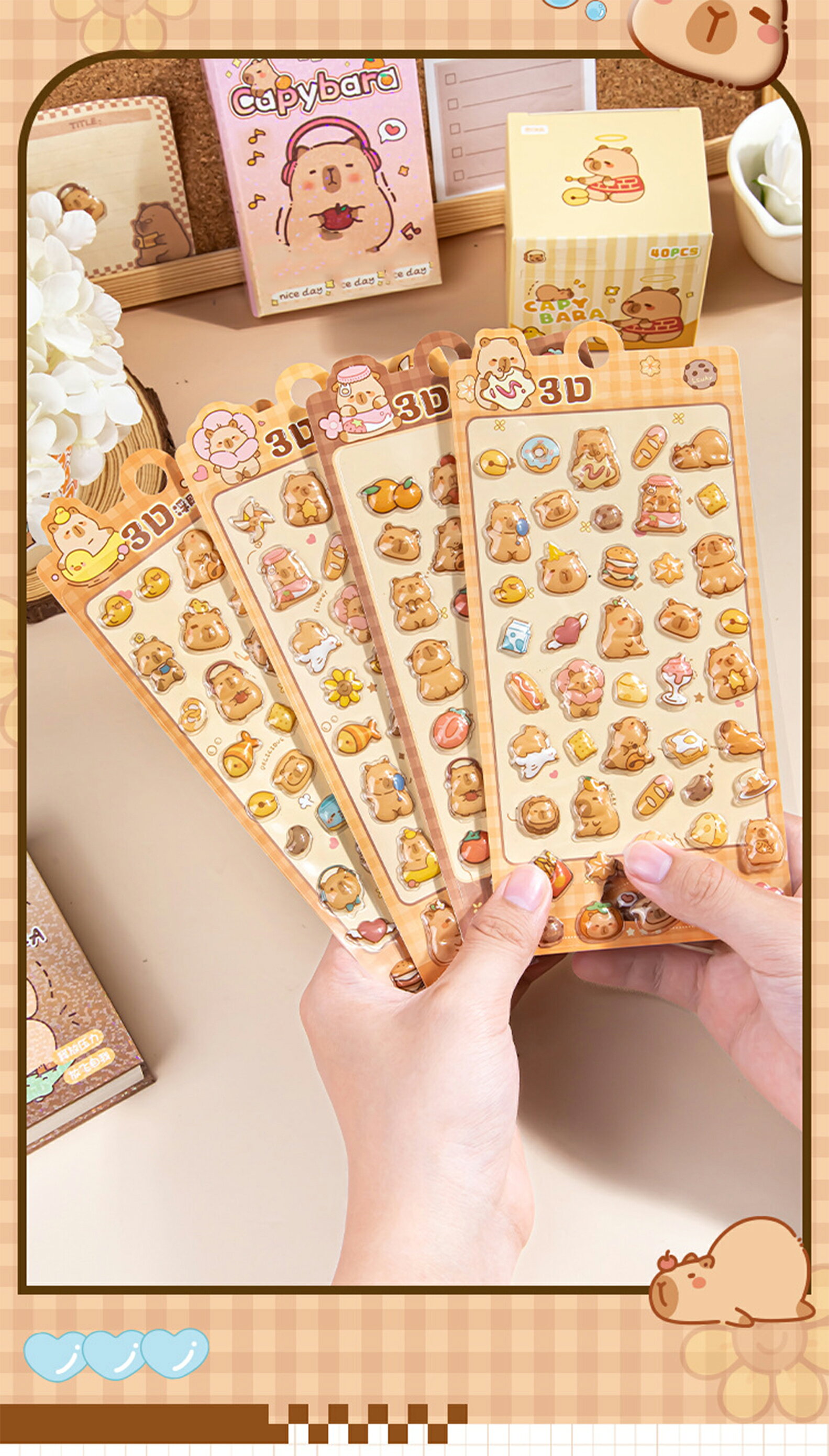 【4枚セット】 ぷくぷくシール おしり 3Dシール 立体シール おはじきシール シール手帳A7 M5 透明 セット ボンボンシール ドロップシール ぷっくりシール 3D立体シール 3dシール かわいい ご褒美シール 女の子 ぷにぷに シール 交換 lumina88-10000027 LuminaShop楽天市場店 サンプル画像3