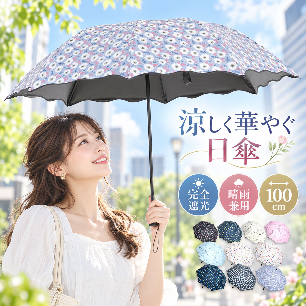 楽天市場】水玉 ドット（日傘｜傘）：バッグ・小物・ブランド雑貨の通販