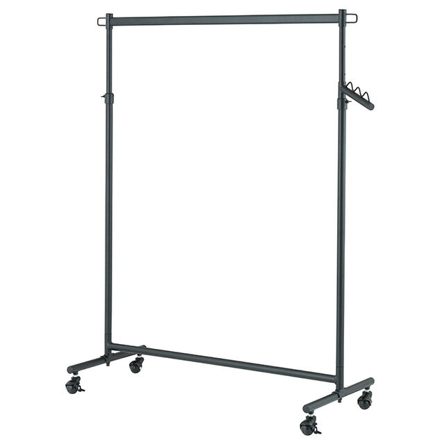 Luminous ルミナス 直営店 ドウシシャ DOSHISHA ハンガープロシングル ホワイト ブラック 伸縮 業務用 高耐荷重 幅100 キャスター付き 頑...