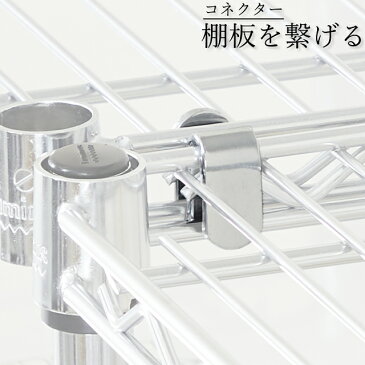 ルミナス ラック シェルフ 棚板 水平連結コネクター 4個セット 19mm ルミナス 対応パーツ 水平連結 コネクタ IHT-CN2P ラック拡張パーツ 2.5×2.3cm 棚 ランドリーラック スチールラック 収納棚 キッチンラック レンジラック オープンラック メタル ラック