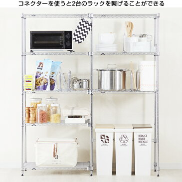 ルミナス ラック シェルフ 棚板 水平連結コネクター 4個セット 19mm ルミナス 対応パーツ 水平連結 コネクタ IHT-CN2P ラック拡張パーツ 2.5×2.3cm 棚 ランドリーラック スチールラック 収納棚 キッチンラック レンジラック オープンラック メタル ラック