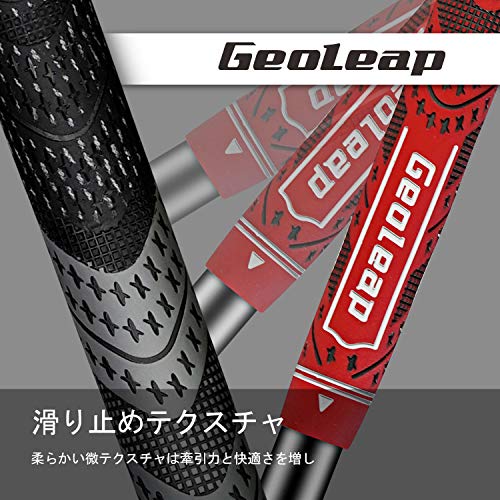 Geoleap 13本 コードゴムゴルフグリップセット、ハイブリッドゴルフクラブグリップ、スタンダード/ミディアム、10色オプション (黄色