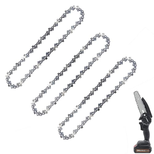 DFsucces チェーンソー 替刃 3個セット 4インチ チェンソー替え刃 チェーンソー 刃 木工切断 枝切り 伐..