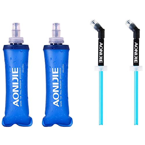 Azarxis ハイドレーション ボトル 折りたたみ水筒 TPU 水筒 携帯式ボトル ウォーターボトル ソフト フラスク 軽量 給水 ランニング