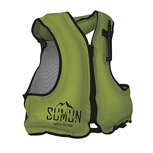 ライフジャケット フローティングベスト 川遊び 釣り 海 シュノーケリングベスト 手動膨張式 エア 救命..