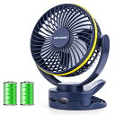 キーナイス サーキュレーター KEYNICE usb扇風機 卓上扇風機 クリップ 充電式 ミニ扇風機 超強風 静音 風量4段階調節 360度角度調整 長時間連続使用 LEDラ