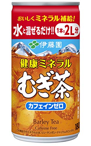 伊藤園 健康ミネラルむぎ茶 希釈用 (缶) 180g ×30本 デカフェ・ノンカフェイン