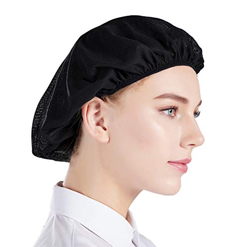 カジュアル。ブラック/Free Size/Chef Hat・Color:ブラック・素材：ポリエステルと綿；柔らかで繊細なメッシュ素材で出来上がって素敵な触感が与えてくれます。・サイズ：ワンサイズ；ゴム付きでサイズを調節できます；またストレッチ性の材料なので髪の毛を詰めます。・特性：メッシュなので通気性が優れており、仕事中の発汗を軽くし、長時間のご使用でも大丈夫です。・軽い：メッシュ一枚でできたハットなので、すごく軽いです。・洗濯：手洗い、水度30度未満; 自然乾燥で漂白剤やアイロンなどはご遠慮ください。