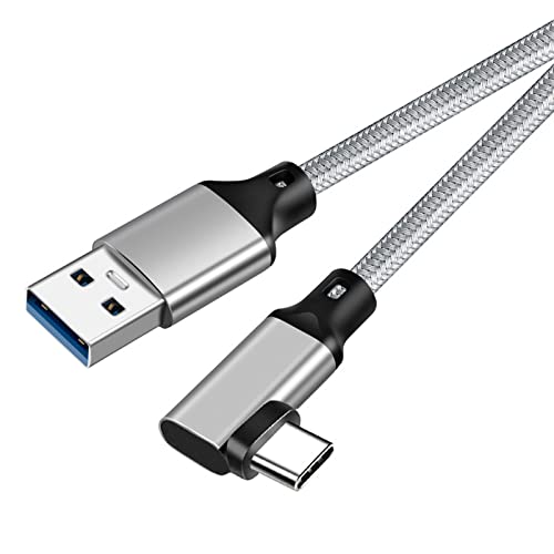 USB-C & USB-A 3.1(Gen2) ケーブル L字 1m (10Gbpsデータ転送) LpoieJun PD/QC 60W 超高速充