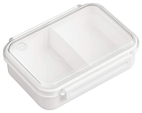 OSK(オーエスケー) まるごと冷凍弁当 仕切り付 ホワイト 650ml 日本製 食洗機 電子レンジ対応 ロック ..