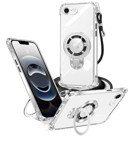 乐天商城 - weiaoluo iPhone 16e ケース クリア iphone 16e ケース リング付き MagSafe対応 ショルダー 耐衝撃 アイホ