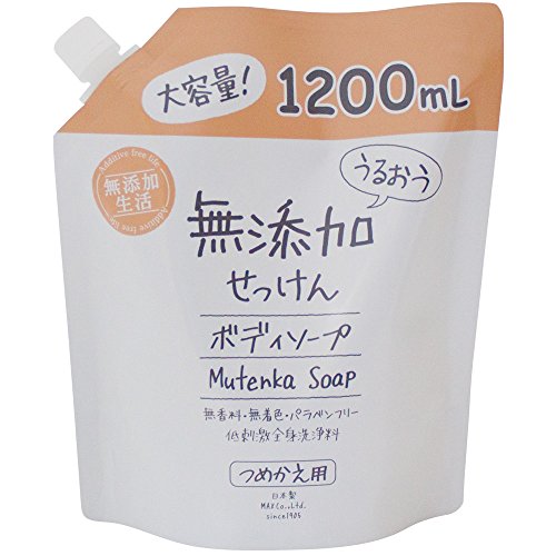 ・ 1.2リットル (x 1) ・内容量:1200ml・原産国:日本・香り:無香・分類:化粧品説明 商品紹介 国産椿油配合で、無添加なのにしっとりなめらかな洗い上がりのボディソープ。 洗浄成分は石けんだけの低刺激タイプで、赤ちゃんから大人まで家族みんなで使えます。 無香料・無着色・パラベンフリー。・使用上の注意 ●傷やはれもの・しっしん等の異常のある部位には、お使いにならないでください。●使用中、または使用後日光にあたって、赤味・はれ・かゆみ・刺激等の異常が現れた場合は、使用を中止し、皮膚科専門医等にご相談されることをおすすめします。そのまま使用を続けますと悪化することがあります。●目に入らないようご注意ください。目に入った場合は、こすらずにすぐに洗い流してください。●乳幼児の手の届かないところに保管してください。●香料、色素、防腐剤を含まない無添加石けんですので、石けん本来の特有な香りがしたり、また気候その他で変色している場合がありますが、ご使用には問題ありません。・原材料・成分 水、カリ石ケン素地、グリセリン、ヒドロキシプロピルメチルセルロース、ジステアリン酸グリコール、ツバキ種子油、クエン酸