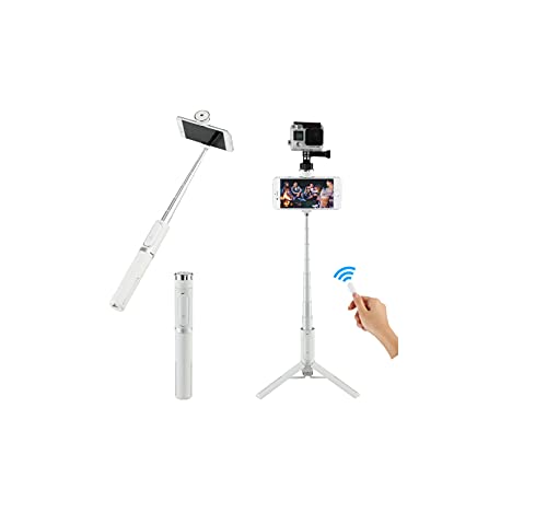 ベルボン Velbon スマホ・カメラ三脚 Coleman(コールマン) セルフィーマルチスタンド ホワイト OTH-AB202WT ワイヤレス