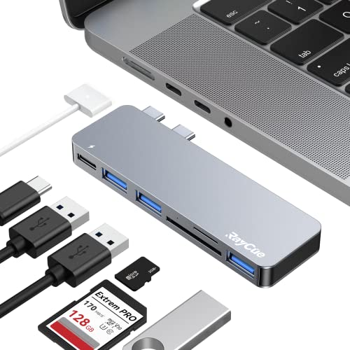 RayCue Macbook ハブ M1 M2 Macbook Air ハブ Macbook Pro ハブ 適応 USB Type C ハブ 6