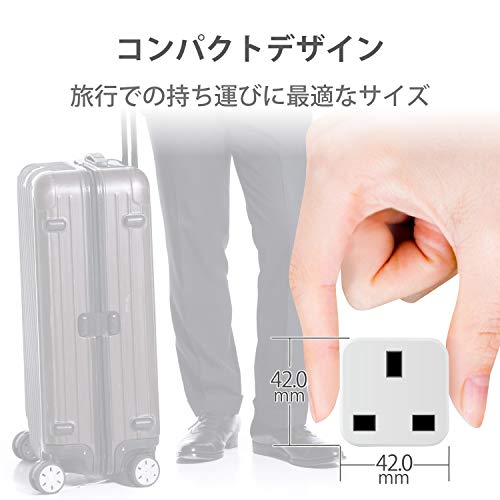 エレコム 変換プラグ 日本用 BFタイプ ホワイト T-NHPABFWH