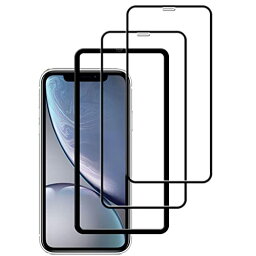 2枚セットガイド枠付き KPNS 日本素材製 全面保護 iPhone 11 / iPhone XR 用 ガラスフィルム 強化ガラス カバー 保護