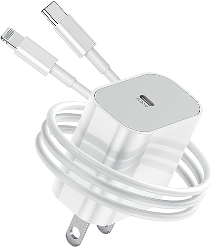 iPhone 充電器 20W USB C PD 急速充電 2023新版MFi/PSE認証済み アイフォン 充電器 2M Lightning US