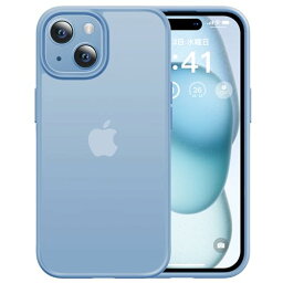 本体の色・3色CASEKOO iPhone 15 用 ケース 耐衝撃 滑り止め 指紋防止 米軍MIL規格 マット仕上げ ストラップホール付き S