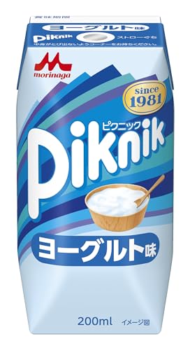 ピクニック ヨーグルト 紙パック ジュース 200ml 24本 飲むヨーグルト 飲み物 常温保存 森永乳業