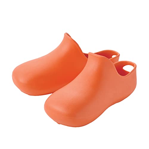 アイメディア(Aimedia) バススリッパ バスブーツ 23~26cm オレンジ 滑りにくい 軽い 風呂 浴室 掃除 フック穴付き 男女兼用