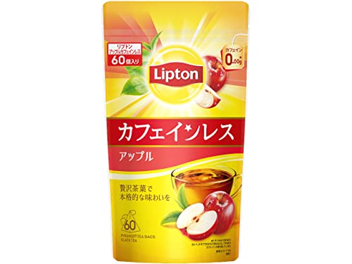 リプトン紅茶 アップルカフェインレスティー 60袋入 デカフェ ノンカフェイン ティーバッグ