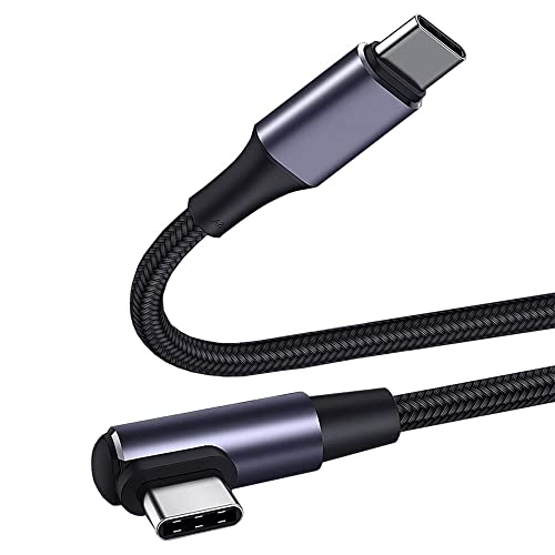 USB-C & USB-C ケーブル L字 0.5M Type-c ケーブル PD対応 100W/5A急速充電 E-Markチップ搭載 超高耐久