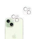 (2枚セット) iPhone 15 カメラカバー/iPhone 15 Plus カメラカバー 3眼レンズ保護 硬度9H キズ防止 防塵防指紋 気(4)