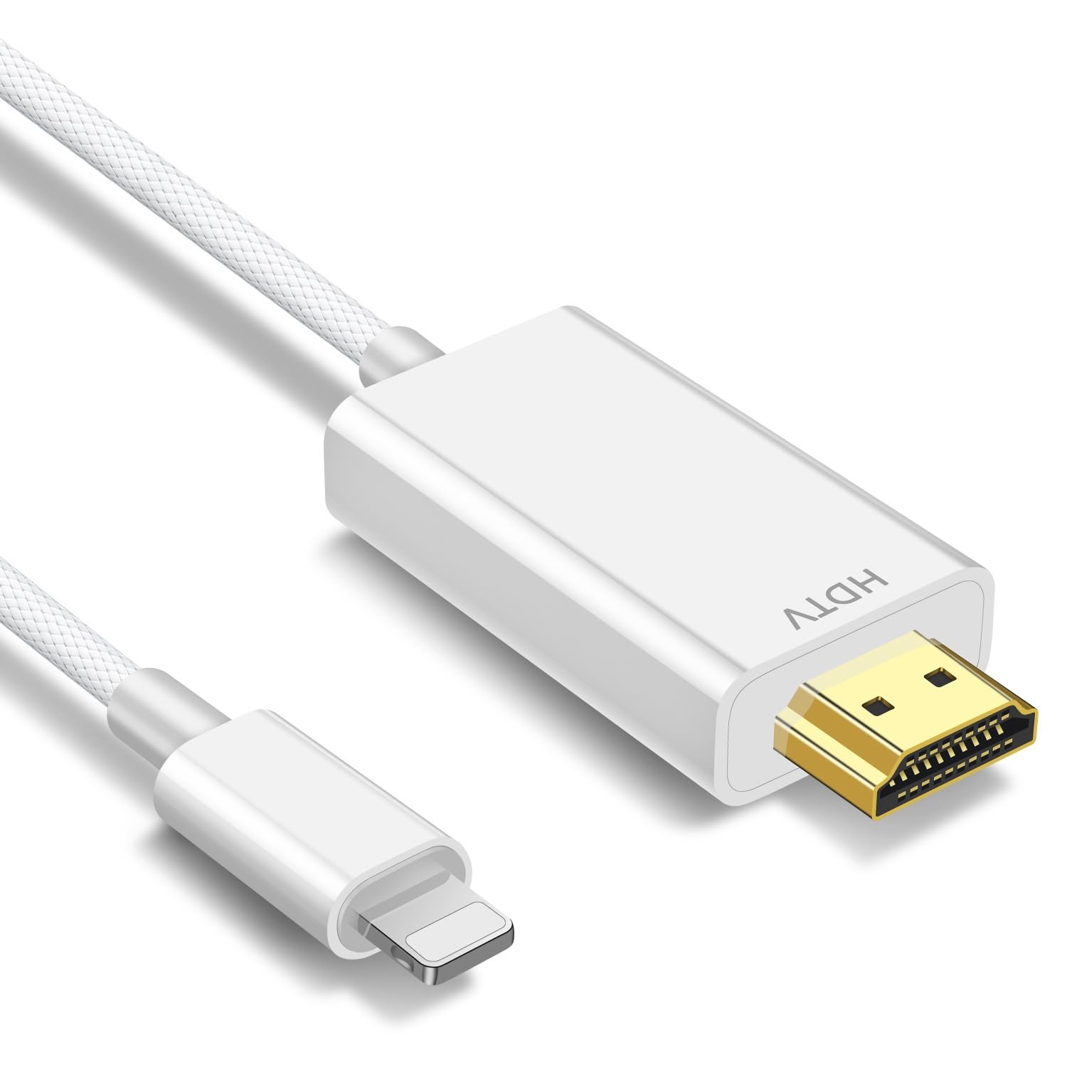 iPhone-HDMI・ホワイト 1M ・・Size:1MColor:ホワイト・?2024新登場 iphone hdmi変換ケーブル この製品はHDMIデータ変換に最新のチップを使用しています。 ファイル/ビデオをより明確にします。プライベートシーンでは家族や友達と映画を楽しんだり、ゲームアプリをTVでプレイ！ビジネスシーンではプレゼン資料をTVに出力するなど、多数のシーンで大活躍間違いなし！また、持ち運びに大変便利なケーブルデザインなので、収納や国内や海外出張でもストレスを感じません。注：車の画面に使用しないでください、使用できません。・?1080P HD & 遅延なし：iphone hdmi変換ケーブル最新の変換技術を使用して、鮮明な画質を確保できます。 1080P高解像度ビデオを遅滞なく端末送信することで、究極の視覚体験を提供します。会議、プレゼン、パーテイ、ゲーム、映画観賞などにおすすめのHDIM変換アダプタとなっております。Facebook、YouTube、Twitter、Instagram、 Red dit、Pinterest、Snapchat、ID説明 注意： 1.ご購入前にHDMIミラー機能がサポートされていることを確認してください。 2.：車の画面に使用しないでください、使用できません。 3. 携帯電話の電力量が20%未満の場合、画面の遅延、ン、音声の中断の問題があります。すぐに携帯電話を充電してください。 4.発熱はチップの動作によって引き起こされる通常の反応であり、ヘッドホンの使用をサポートしていません。 5.この製品は最新の電子設計を採用しており、USB電源なしで単独で使用できます 6.ご注意??：著作権保護のため、有料ビデオ、 video、Netflix、itunes store、Hulu、スカパーオンデマンド、NBAアプリ、DAZN、プライムTV、abemaTV、torneモバイル、HBO Go、Honda Motor、Xfinity、Vudu、DTVがご覧になれない場合がございます。 7.万の一、断線/故障/破損/TVの端子サイズに合わないなどが発生する場合は、ぜひ弊店までご連絡してください。ご購入後6か月以内に通常使用における故障により使用できなくなった場合、 無条件に新製品をいたします。ご不明な点やお気づきの点がございましたら、お気軽にご連絡ください。必ず最善を尽くし、サービスをご対応いたします。 8.注意：使用前に表示画面にスピーカーが付いているかどうかを確認してください。スピーカーを持たないディスプレイの場合、外付けスピーカーで音を再生する必要があります。