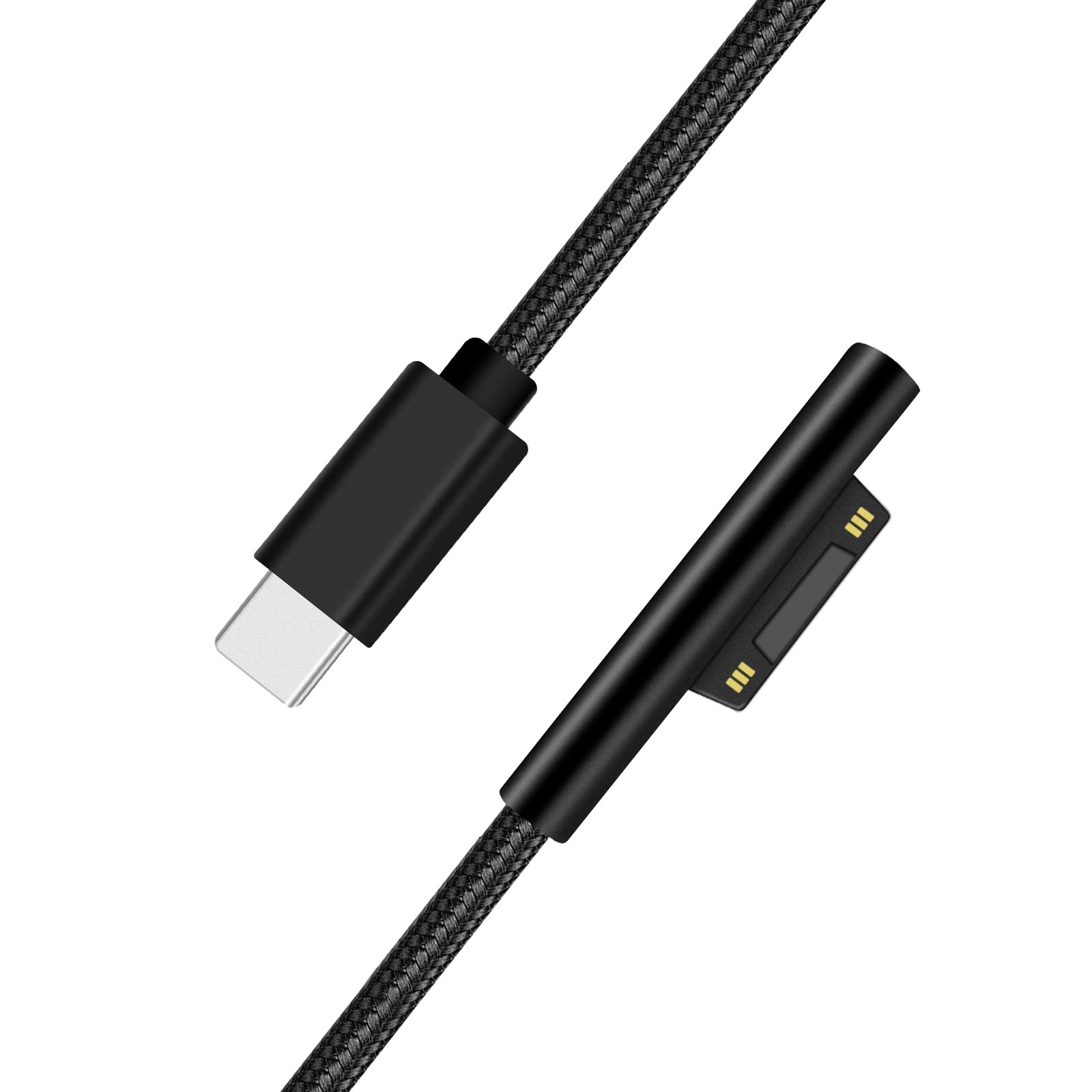 Surface 充電ケーブル ナイロン Type-C to Surface 急速充電ケーブル PD対応 1.8m マイクロソフト サーフェス 充