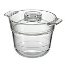 HARIO(ハリオ) 一膳屋 0.5~1合用 耐熱ガラス 中身が見える レンジで簡単調理 10分で炊ける おうちごはん ひとり用 クリア プレゼ